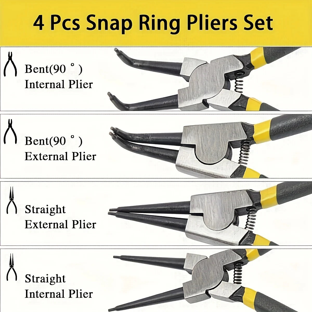 Snap Ring Pliers - Internal Straight Tip Detail | Wrench Haus