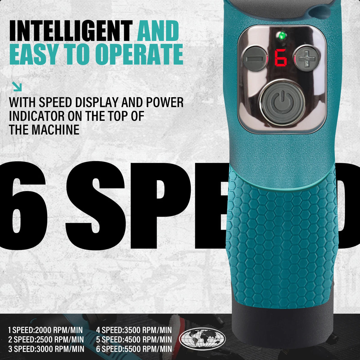 Cordless car polisher with pad attached