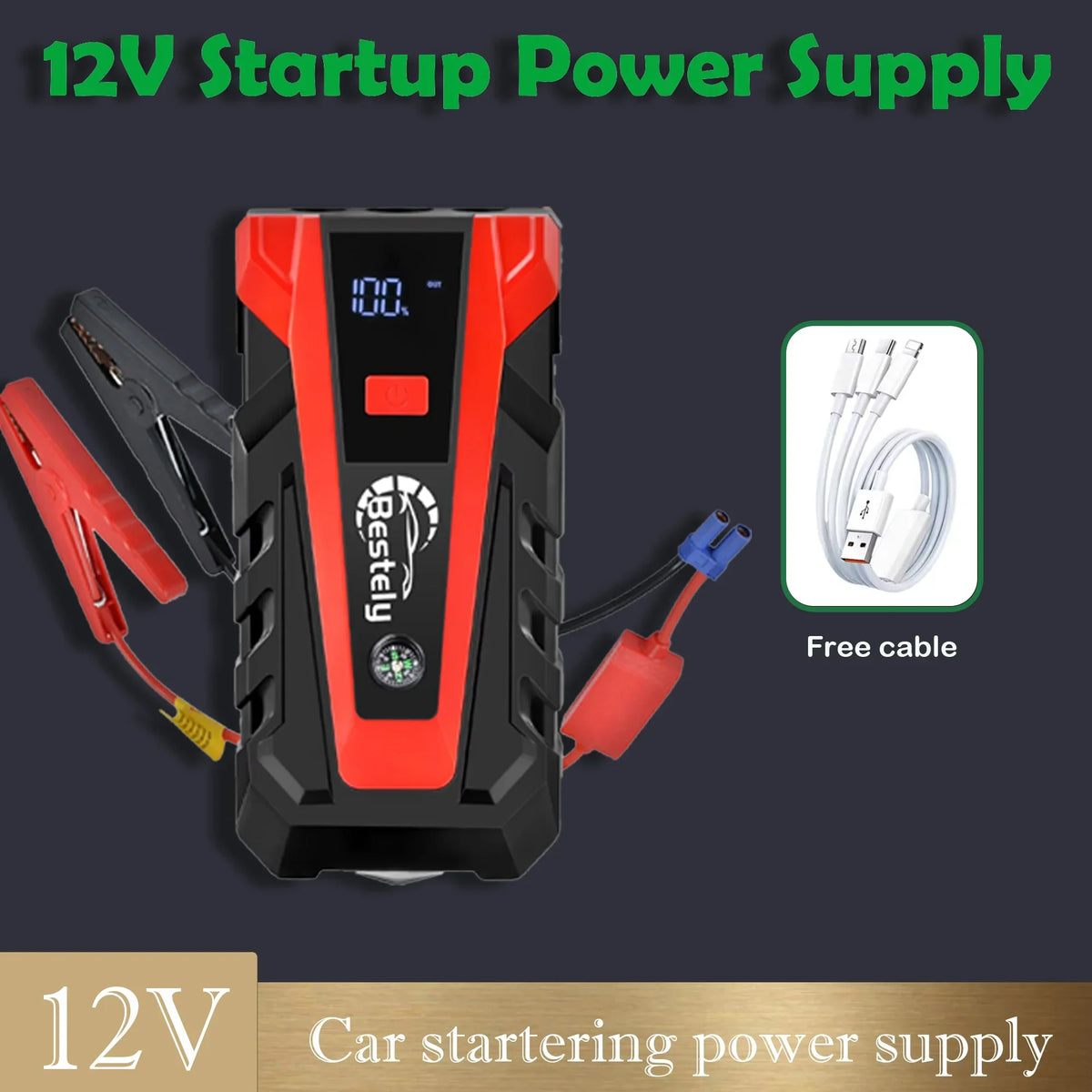 3000A Portable Car Jump Starter - view 7 | Wrench Haus
