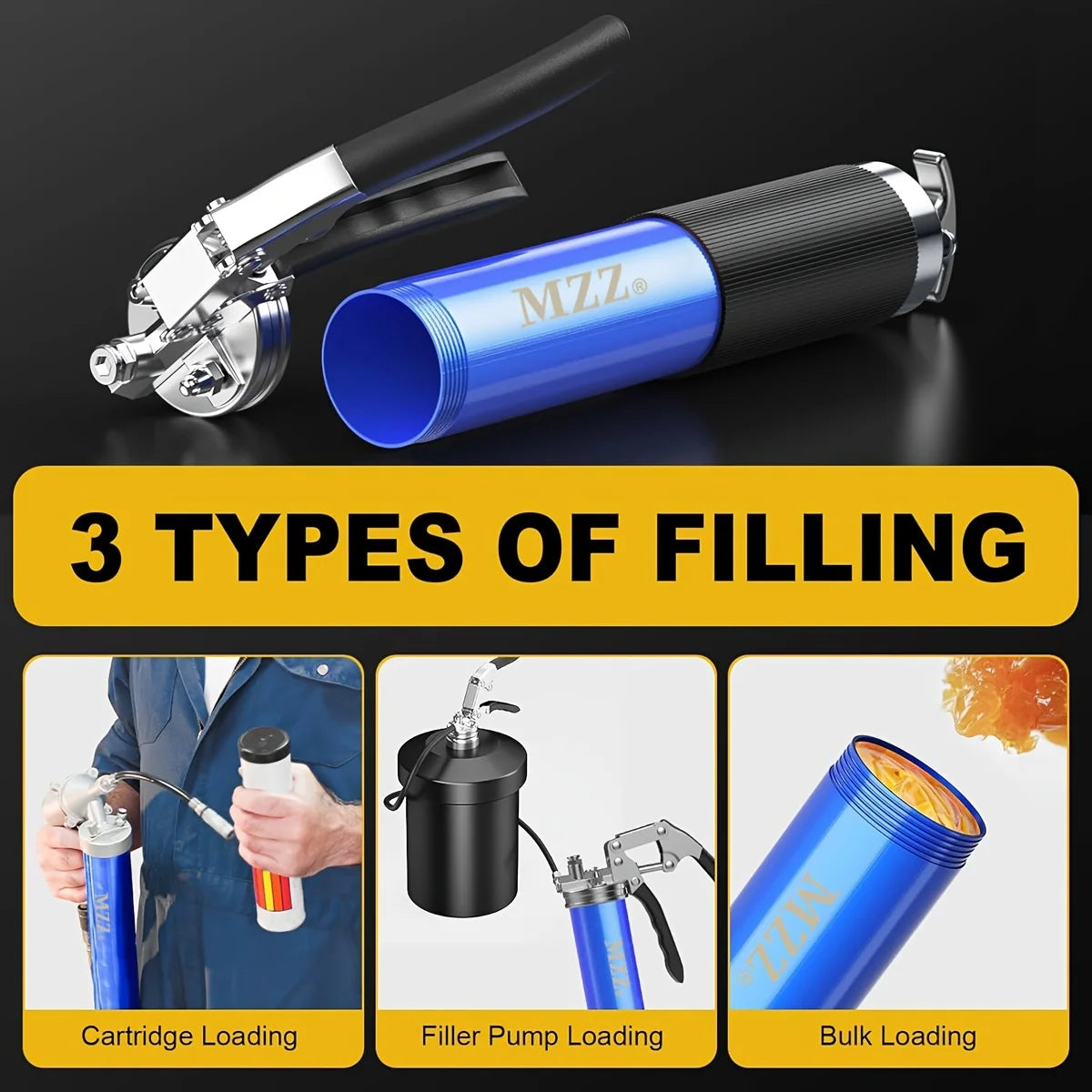 Grease Gun Kit - Universal Fitment Lubrication Tool | Wrench Haus
