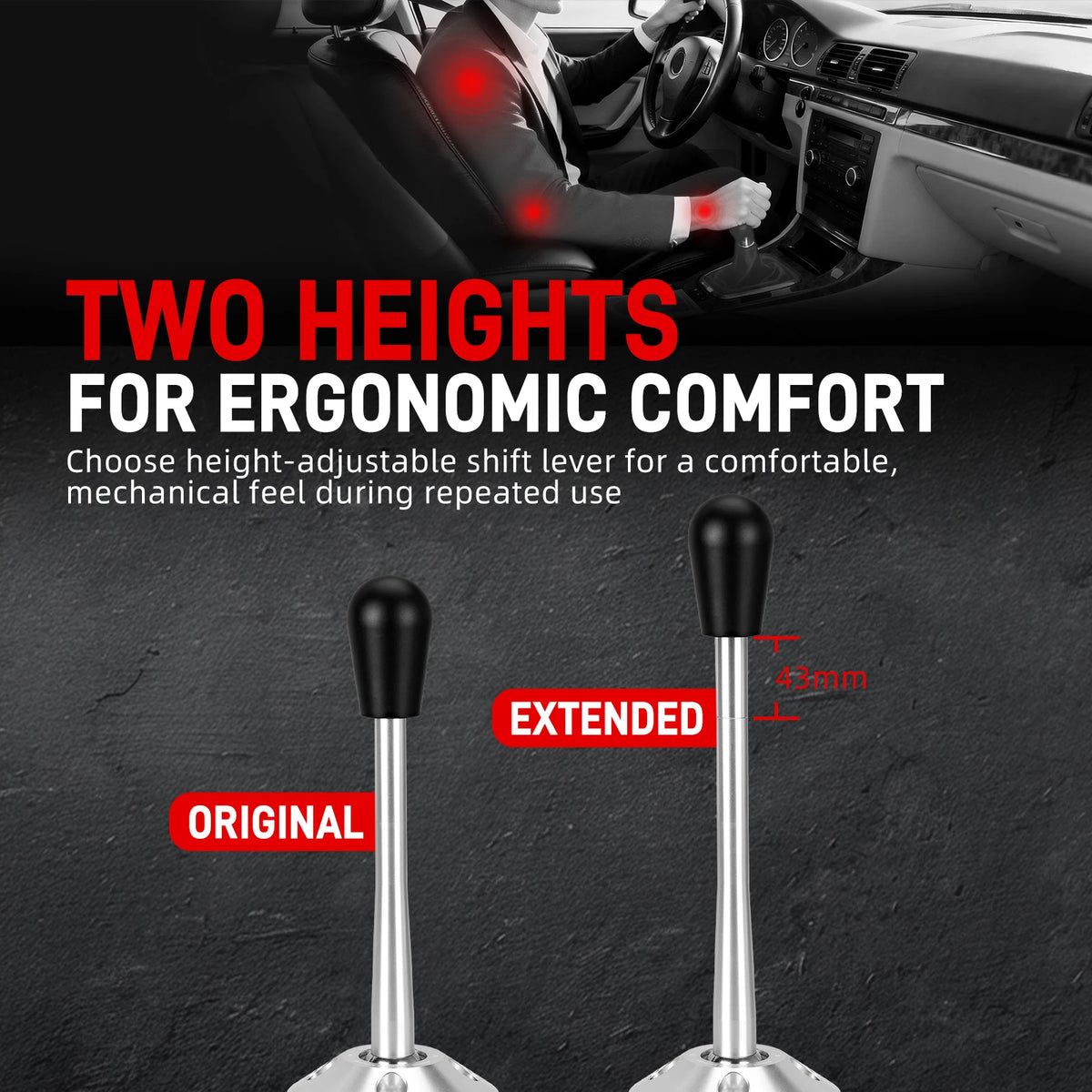 CNC billet aluminum short shifter with spherical bearing for BMW | Wrench Haus
