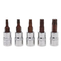 Torx Socket Bit Set 5pc - T15 to T40 Quarter Inch Drive for European Cars VAG BMW | Wrench Haus