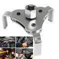 Universal 3-Jaw Adjustable Oil Filter Wrench — 2.5" to 4.5" Canister Filter Removal Tool