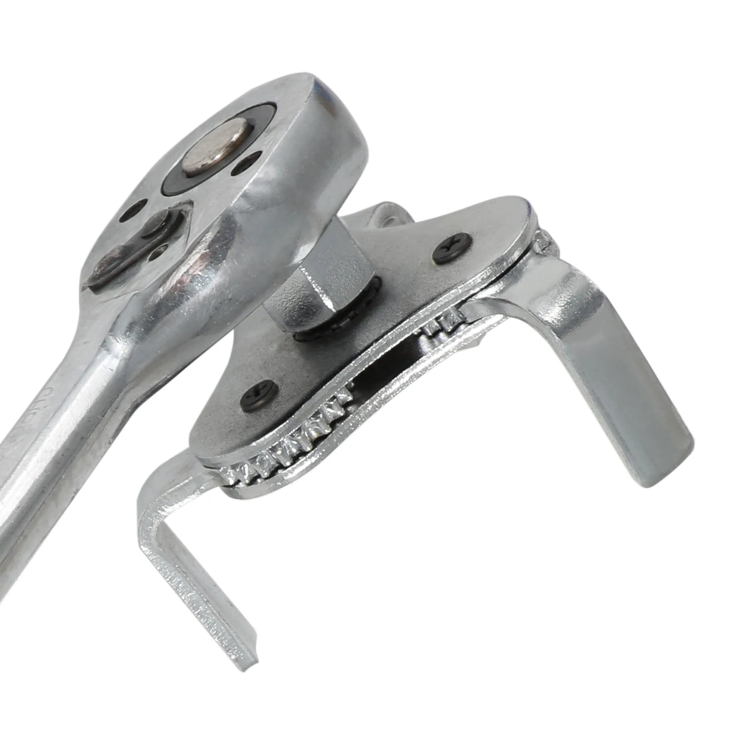Universal 3-Jaw Adjustable Oil Filter Wrench — 2.5" to 4.5" Canister Filter Removal Tool