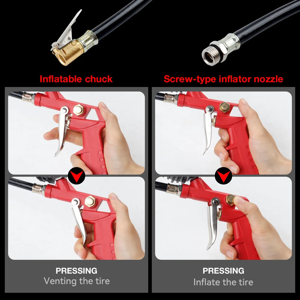 Dual-Scale Tire Pressure Gauge 0-220 PSI - view 12 | Wrench Haus