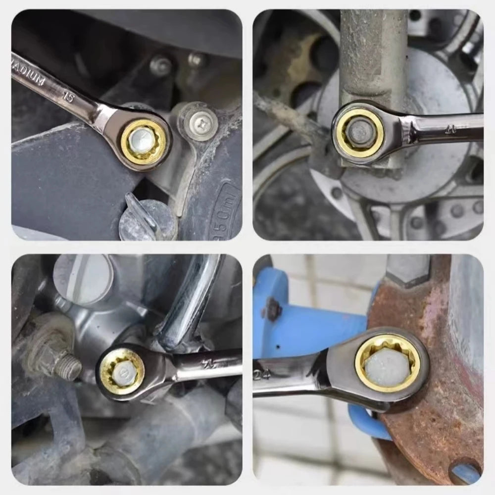 Chrome-vanadium wrench set for automotive and mechanical repair | Wrench Haus