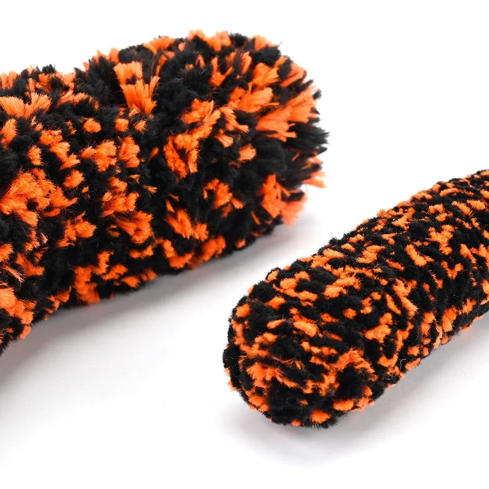 Soft microfiber wheel brush cleaning alloy rim | Wrench Haus