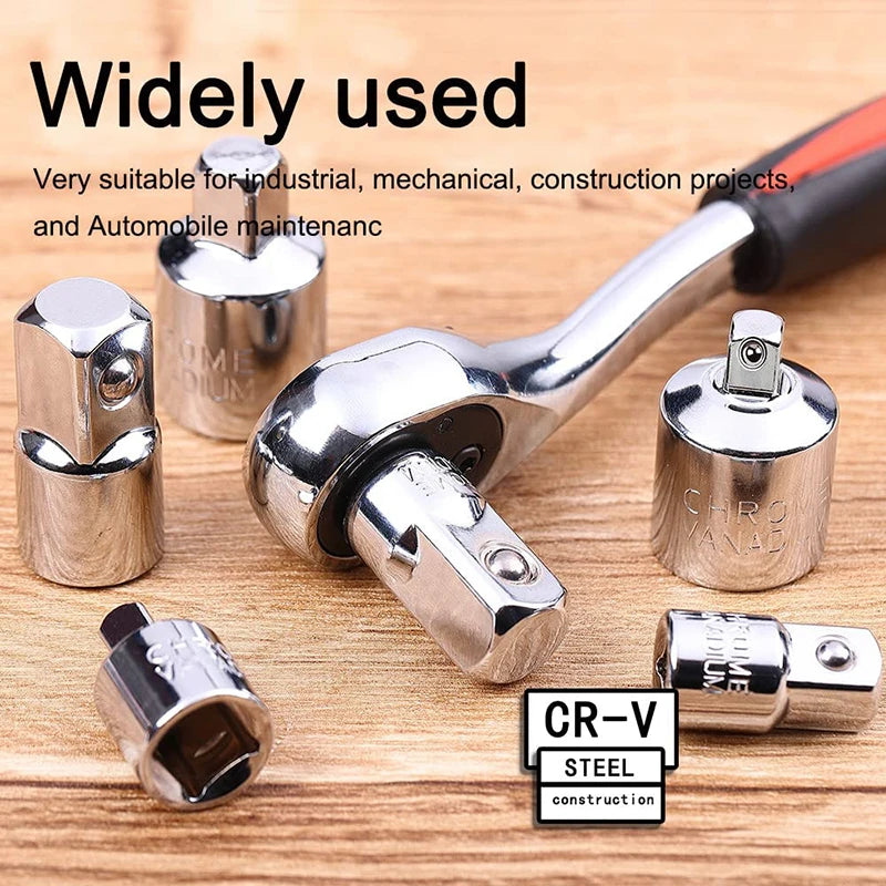 Socket Reducer Set - Chrome Vanadium Drive Size Conversion Kit | Wrench Haus