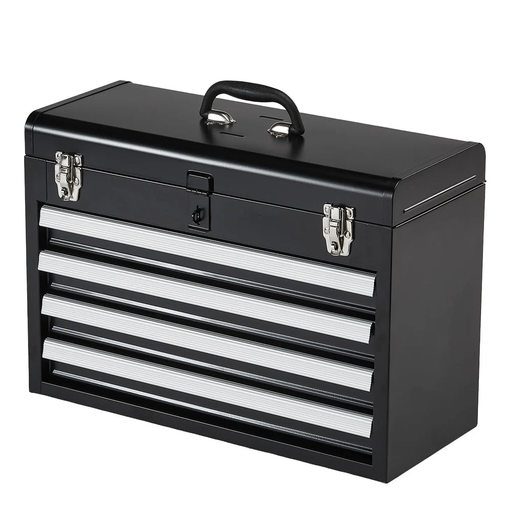 Portable Metal Tool Chest 20.5 Inch - 4 Drawer Locking | Wrench Haus