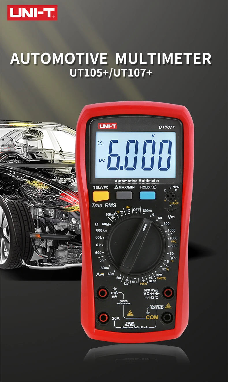 UNI-T UT105+/UT107+ Automotive Multimeter - view 7 | Wrench Haus