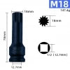 Schlagschraubernüsse-Set M5-M19 | 1/2" Antrieb 12-kant