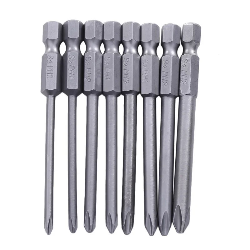 Magnetic Screwdriver Bits - 75mm S2 Steel Set | Wrench Haus