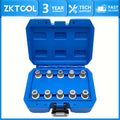 10-piece BMW anti-theft wheel lock key socket set in blue case, two rows of five sockets | Wrench Haus