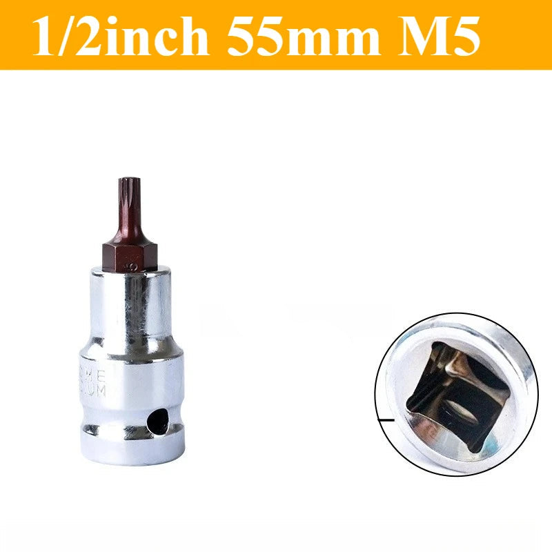 12-teiliger Vielzahn-Steckschlüsselsatz M5–M18 | 1/2"-Antrieb