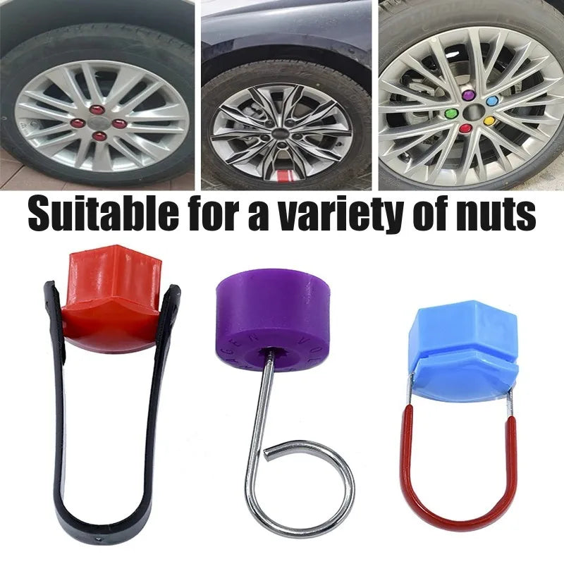 Lug bolt cover puller tweezer jaws detail | Wrench Haus