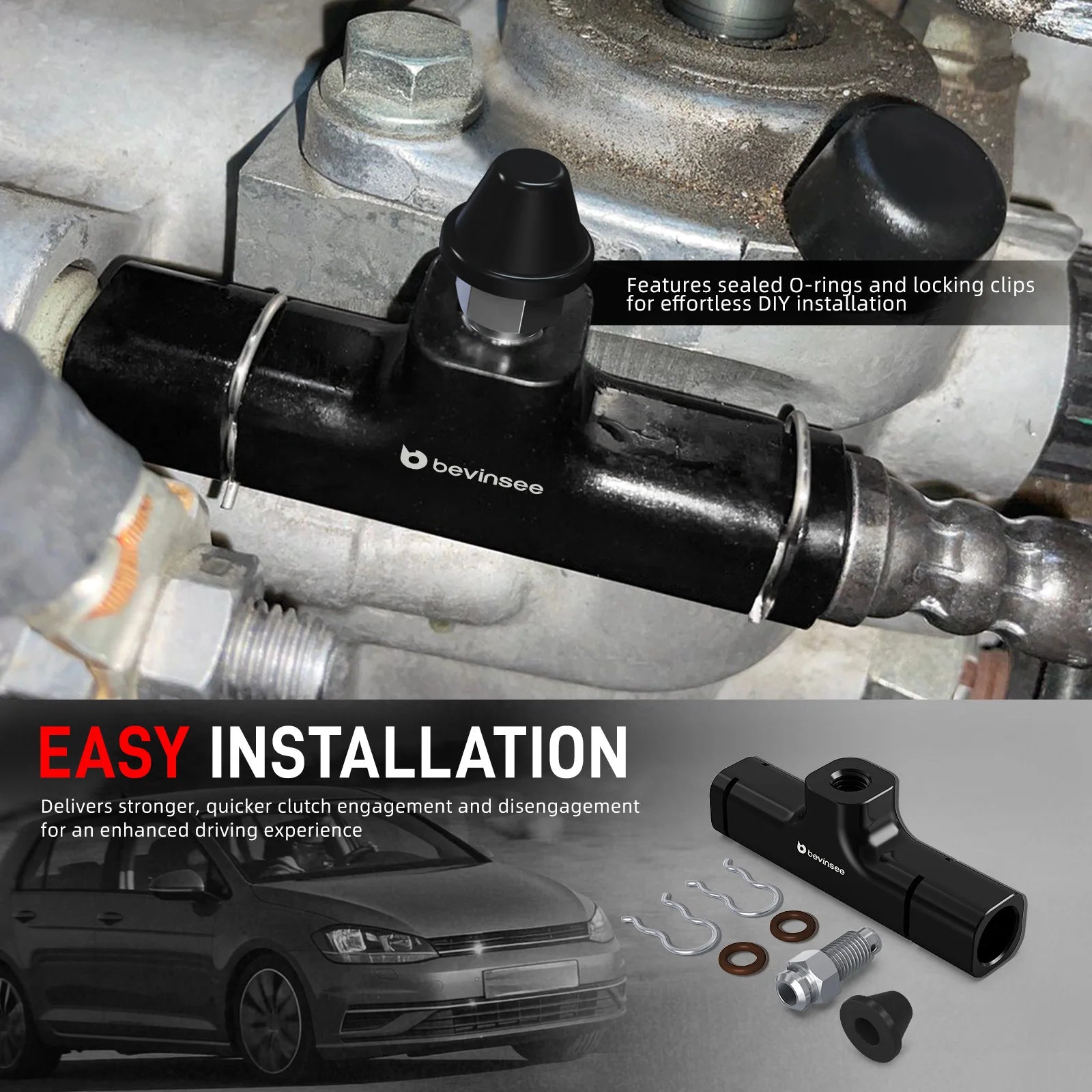 VAG 6-Speed Clutch Mod Kit - Easy installation reference showing clutch mod kit fitted to VAG transmission | Wrench Haus