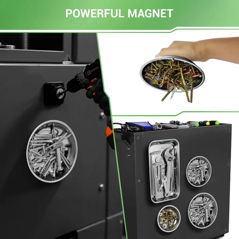 Stainless steel magnetic tray for screws and small hardware | Wrench Haus