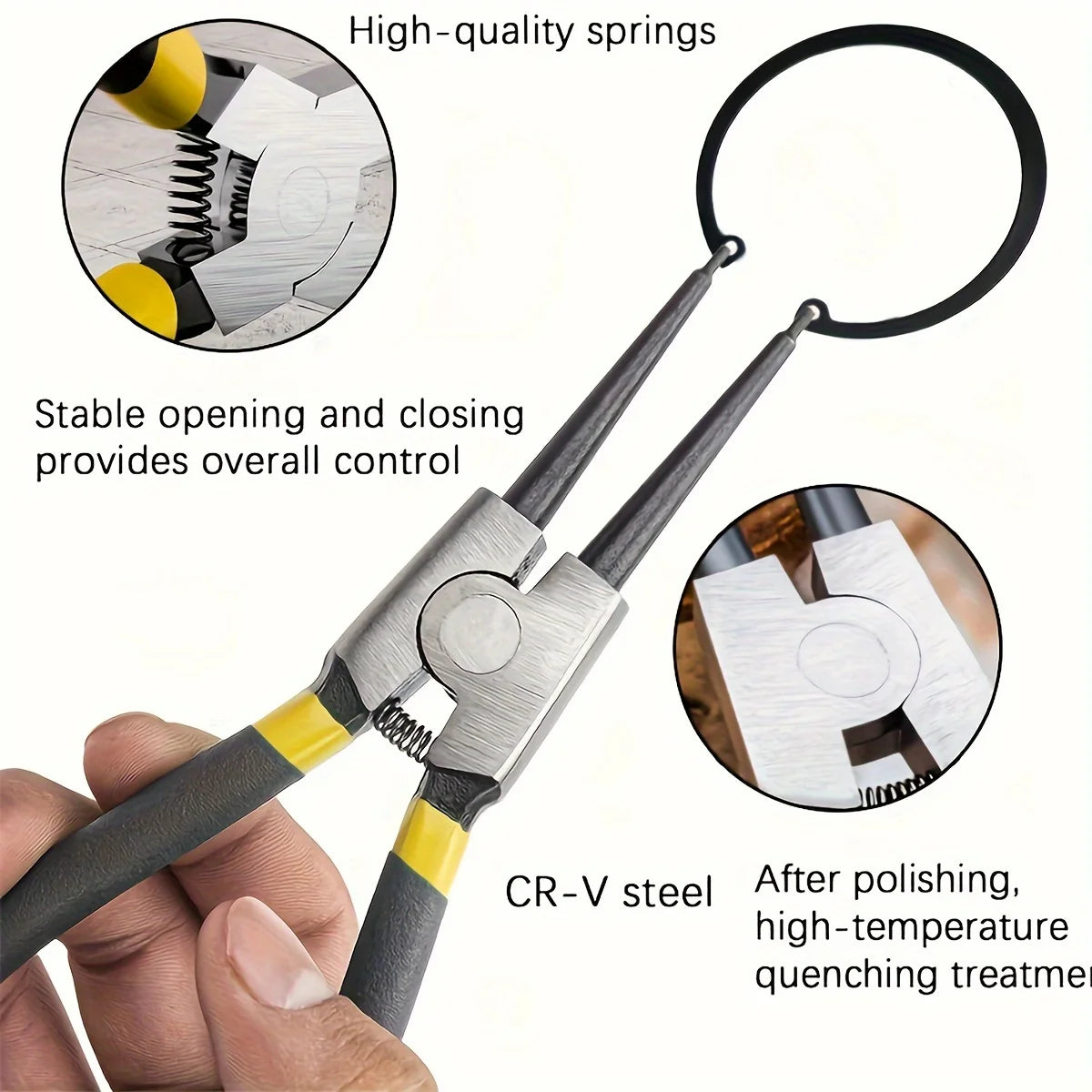 Snap Ring Pliers - External Bent Tip Detail | Wrench Haus