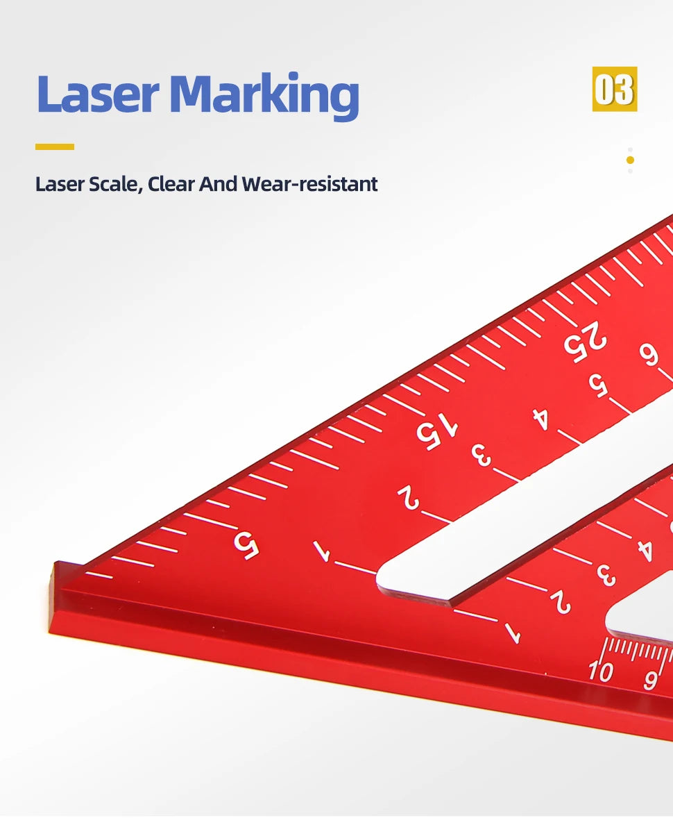 Aluminum Alloy Square - Angle Marking Workshop Tool | Wrench Haus