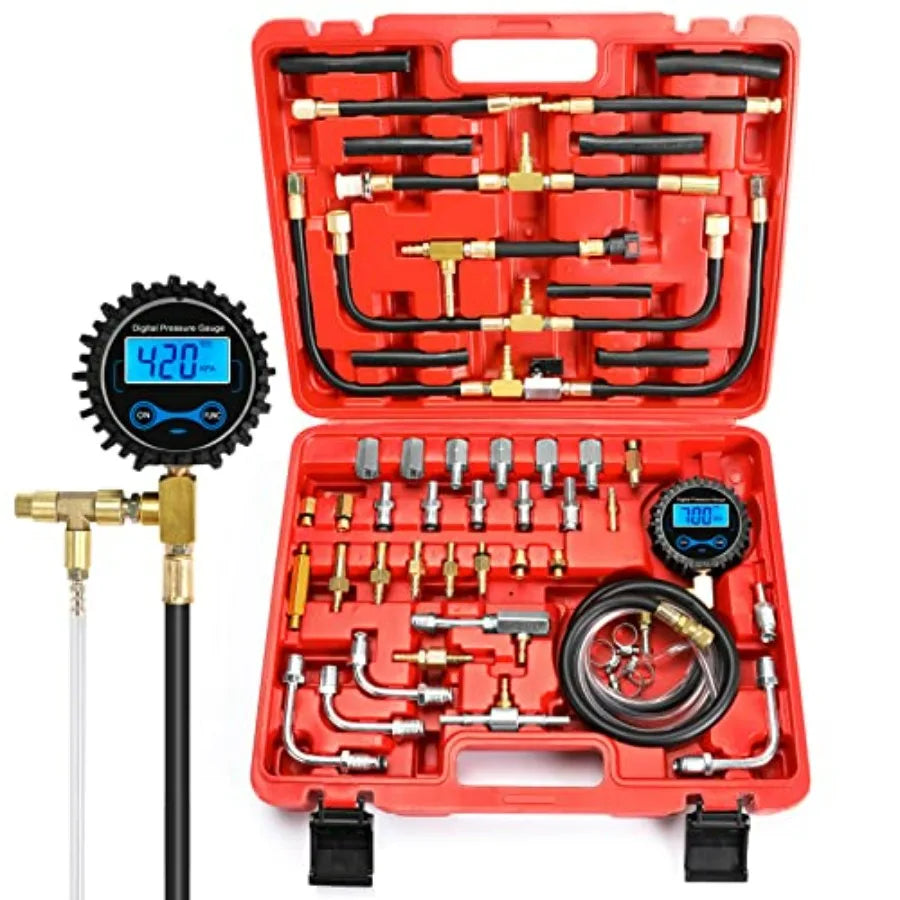 Digital Fuel Pressure Tester Kit 0-300 PSI - Petrol | Wrench Haus