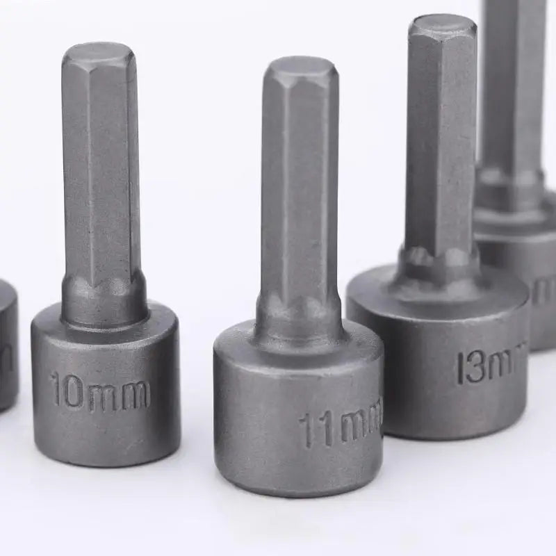 9-Piece Hex Nut Driver Set - Close-up of individual hex nut driver bit showing shaft and socket profile | Wrench Haus