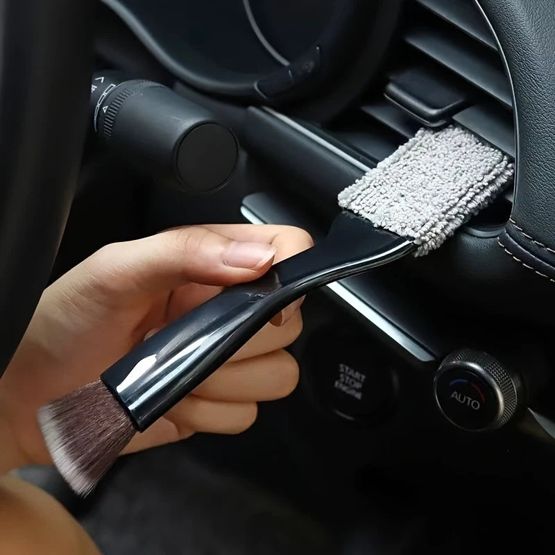 Car interior detailing brush soft bristled
