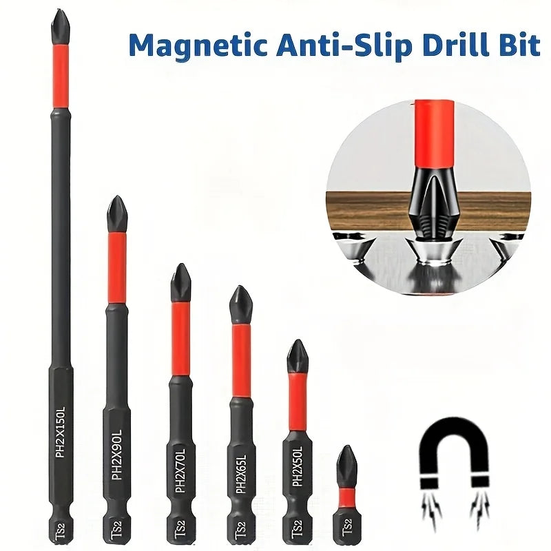 Magnetic impact screwdriver bits in hardened S2 steel | Wrench Haus