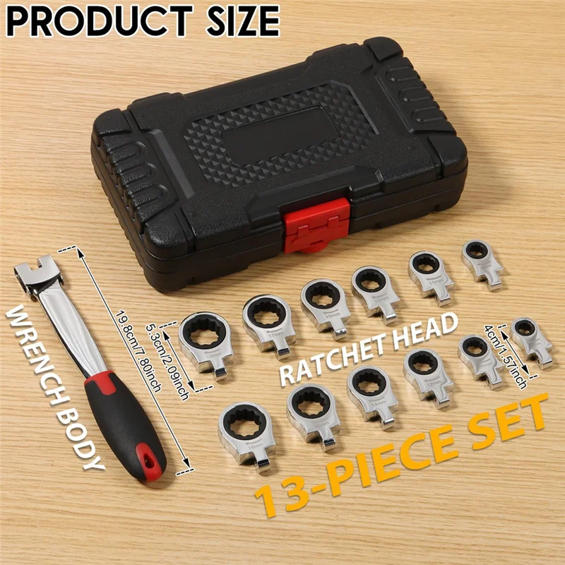 Flex-Head Ratcheting Wrench Set - Head Swap Two-Spring Lock | Wrench Haus
