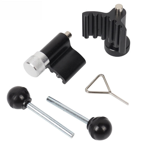 6-Piece Timing Belt Tensioner & Camshaft Tool Kit - Complete 6-piece kit including locking pins, tensioner tools and alignment bar | Wrench Haus