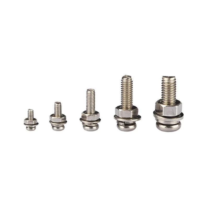 Metric screws with matching nuts, M2 through M5 | Wrench Haus