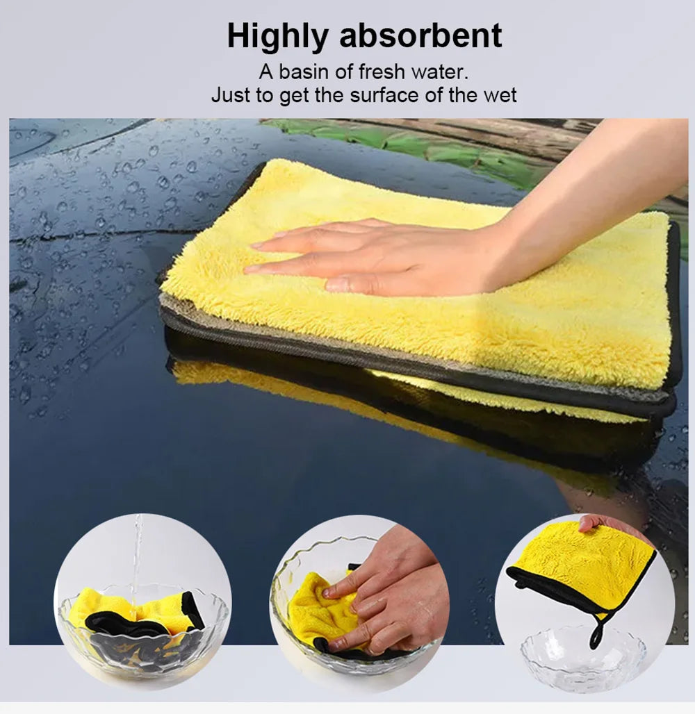Hemmed Microfiber Car Wash Towel - view 8 | Wrench Haus