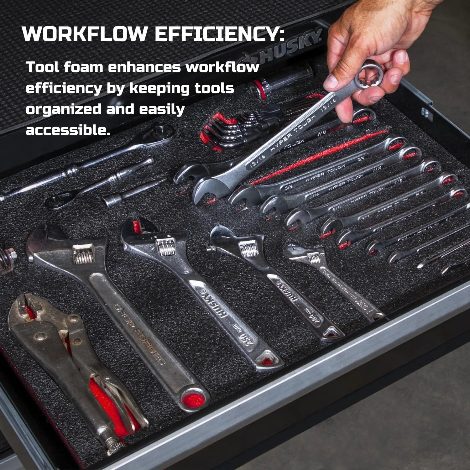 Tool Organizer Foam - Reusable Adjustable Insert | Wrench Haus