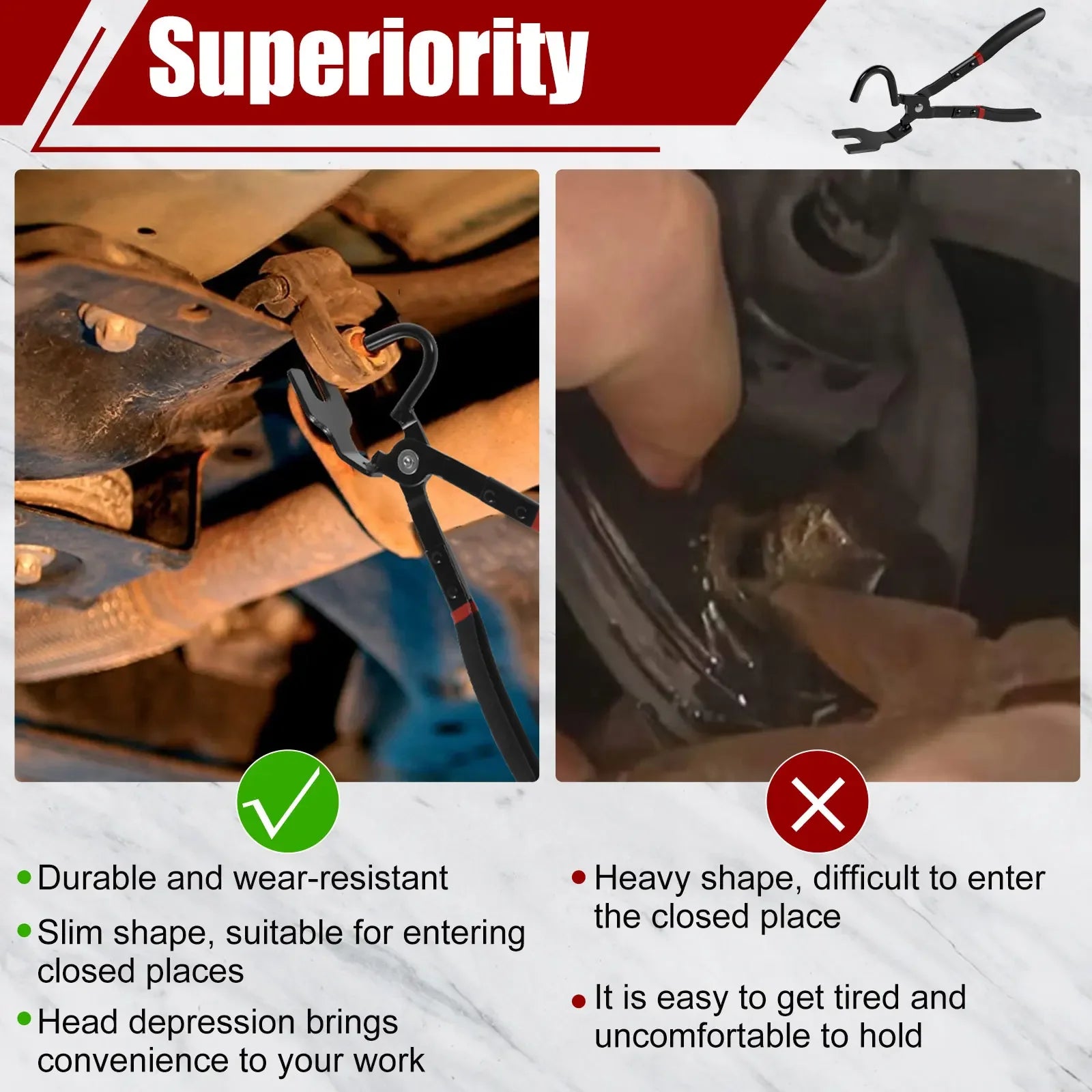 Hanger Removal Tool - Exhaust Bracket Pliers Kit | Wrench Haus
