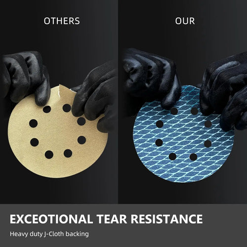5-inch diamond-shaped sanding discs with 8-hole dust extraction | Wrench Haus
