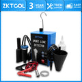 Smoke leak detector machine with hose, funnel adapter, battery clamps, fittings and oil bottle | Wrench Haus