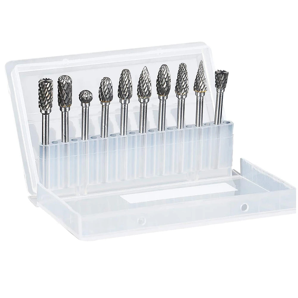 Burr Set Kit - Carbide Metal Wood Shaping Tool | Wrench Haus