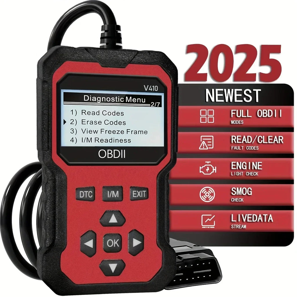 OBD2 scanner packaging and accessories