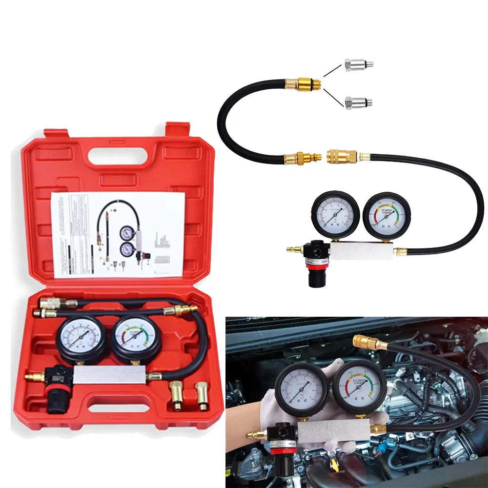 Zylinder-Lecktester & Kompressionsverlust-Detektor-Set – Diagnose für Benzin- & Dieselmotoren