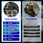 Comparison of pneumatic versus manual diesel injector removal with labeled benefit lists | Wrench Haus