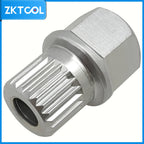 Single BMW wheel lock key socket angled to show the splined key end and hex body | Wrench Haus