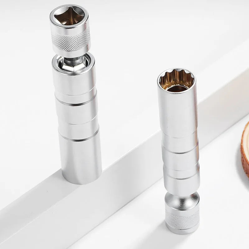 Magnetic Swivel Spark Plug Socket - Knurled Grip Detail | Wrench Haus