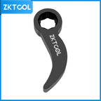 Pry bar adapter head, 3/8" drive, front view with the ZKTOOL marking along the curved arm | Wrench Haus