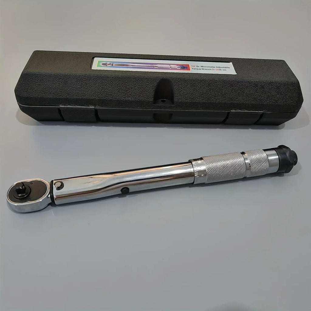 Adjustable Drive Torque Wrench - Slim molded carry case closed, side profile view | Wrench Haus
