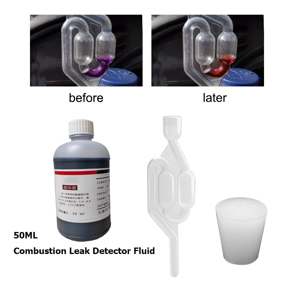 Combustion leak tester kit with 50ml test fluid | Wrench Haus