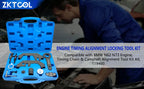 BMW N62/N73 engine timing locking tool kit in its case with a mechanic working in the background | Wrench Haus
