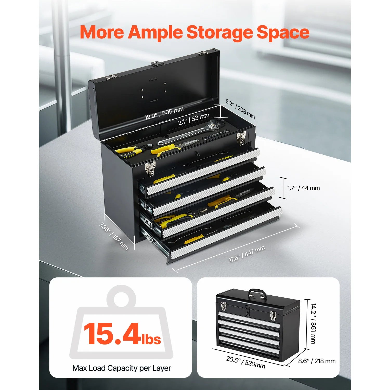 Tool Chest - Auto Locking Steel Storage Kit | Wrench Haus