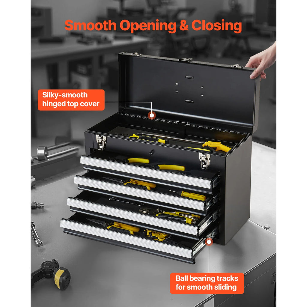 Portable Tool Box - Auto Locking Lid Storage Kit | Wrench Haus