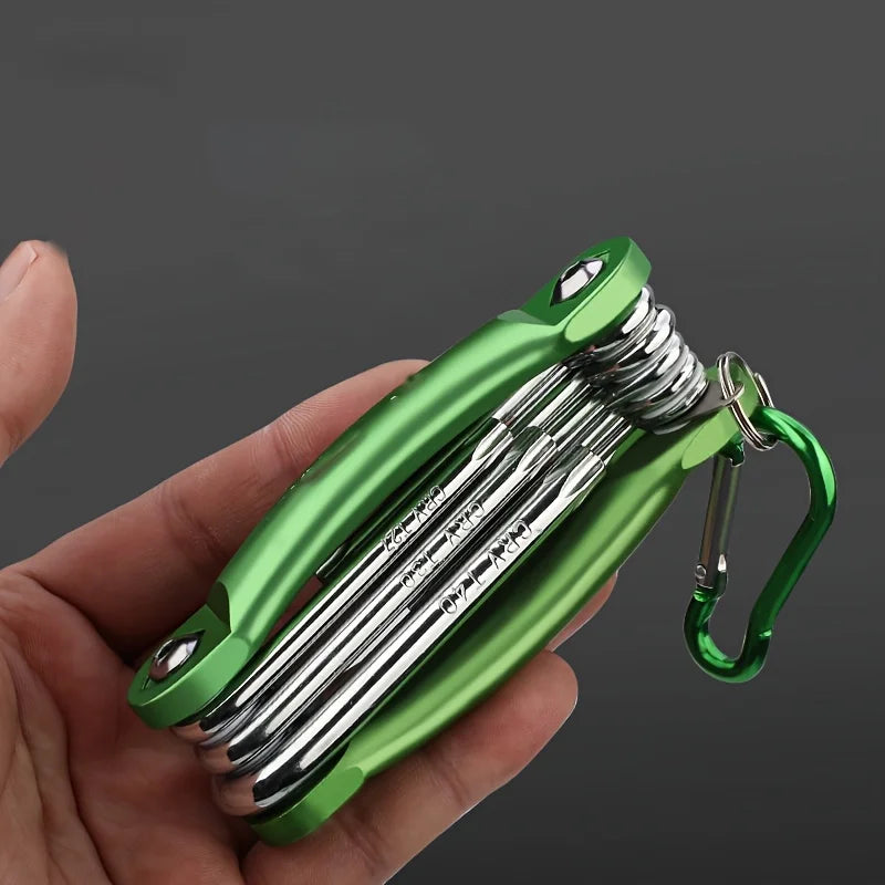 Folding Allen and Torx multi-tool in carbon steel | Wrench Haus
