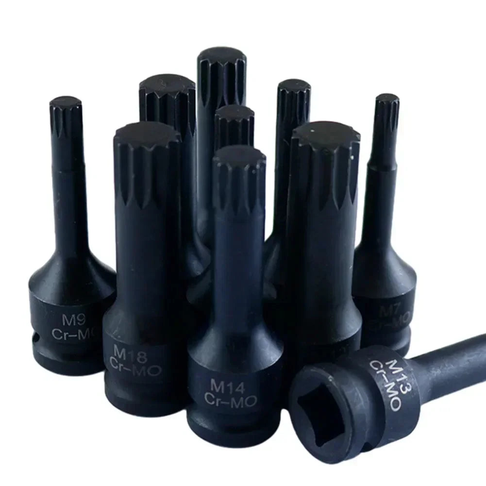 Schlagschraubernüsse-Set M5-M19 | 1/2" Antrieb 12-kant