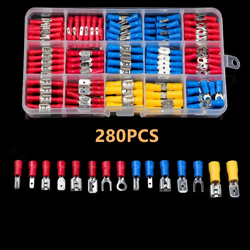 Assorted insulated terminals for solder-free connections | Wrench Haus